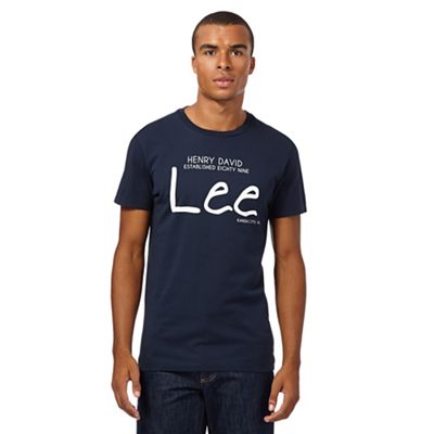 Lee Navy heritage logo t-shirt